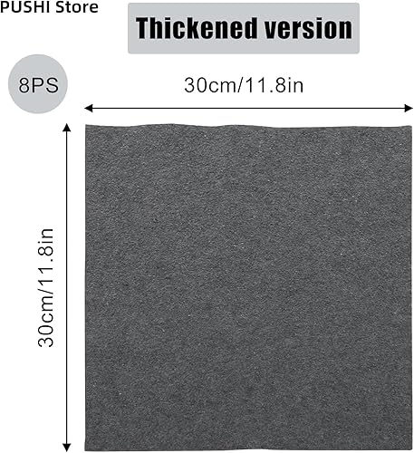 Générique PUSHI Store Chiffon Magique, Lot de 8 Chiffons de Nettoyage Magique Épaissi,Chiffon Magique vitre sans Trace pour Vitre Voiture Salle de Bain Cuisine Bureau (30x30cm - Nail Gallerys