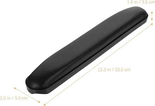 HEALIFTY Lot de 2 coussins pour accoudoir de fauteuil roulant - Coussin de rechange en PVC - Accessoire de soins pour patients - Noir - Nail Gallerys