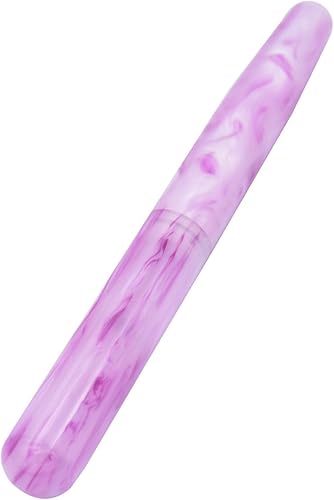 SIPLIV Stylo de calligraphie en résine avec plume en verre - Format de poche - Pour signature d'entreprise et art - Violet - Nail Gallerys