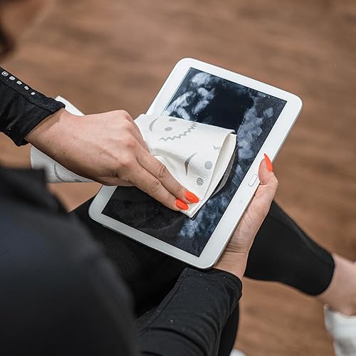 Scrub Daddy Chiffons sans Traces, Chiffons de Nettoyage Multi-usages réutilisables - Chiffon de Polissage pour vitres et électroniques, Lavable en Machine, Système de Code Couleur, Paquet de 4 - Nail Gallerys