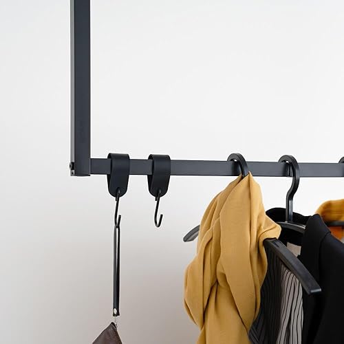 HOME DELUXE - FORME de crochet en S SHAPE - 11 x 3 x 4 cm, fer à repasser avec cuir PU, y compris double couture I patère cintre cintre patère cintre - choix de variantes - Nail Gallerys