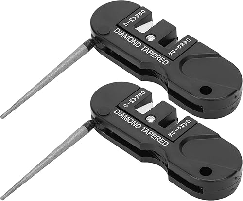 d'été Aiguiseur de couteaux de poche en carbures préréglé, 2 pièces, diamant + céramique + alliage EDC, pour la pêche à la maison de meubles quotidiens en famille - Nail Gallerys