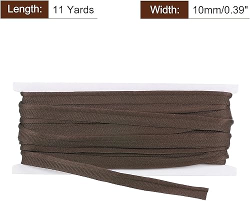 QUARKZMAN Biais de Couture Coton, 11 Yards 0,4 Pouce de Large Ruban de Biais en Cordon de Polyester pour la Couture, la Décoration de Tissu, l'Artisanat DIY, de Jolies Finitions Bleu Marine - Nail Gallerys