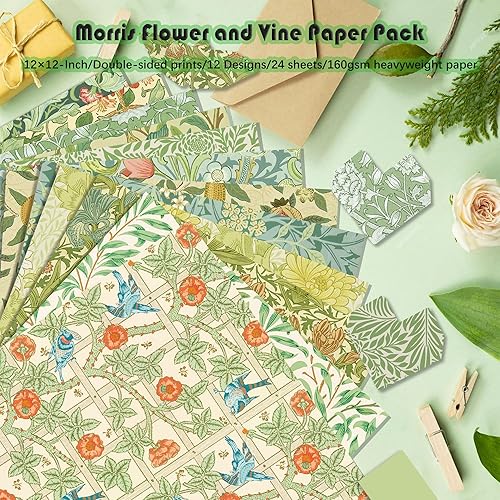 ZAKHSE Lot de 24 feuilles de papier à motif imprimé double face 30 x 30 cm Lavande Papillon Motifs scrapbooking Papier 160 g/m² Violet Papier de bricolage pour bricolage Artisanat Cartes Créer 12 - Nail Gallerys