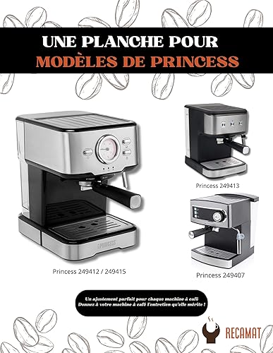 RECAMAT® Joint porte-filtre de rechange pour cafetière Create & Zylan & Swan & Princess. Pièce de rechange durable et résistante à la chaleur - Nail Gallerys