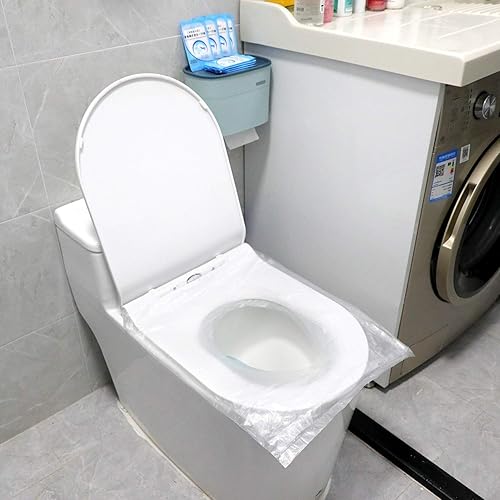Siège De Toilette Jetable Imperméable couvre siege toilette jetable Antibactérien Portable Pour Voyager/Enceinte 100 Enveloppé Individuellement - Nail Gallerys