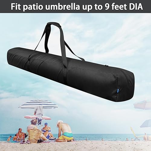 Générique Sac De Transport pour Parasol De Terrasse, Sac De Rangement pour Parasols Pliant, Sac De Parasol De Plage, 57 Pouces, Sac De Transport Étanche, Étui pour Parapluie, Housse De Paras - Nail Gallerys