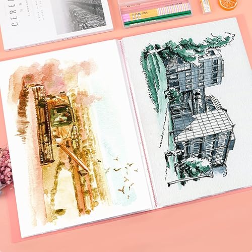 Lot de 40 Albums Photo 5D Diamond Painting - Livre de Rangement A3 pour 80 Feuilles - Format PP - Pochettes Transparentes (30 Pages - Bleu) - Nail Gallerys