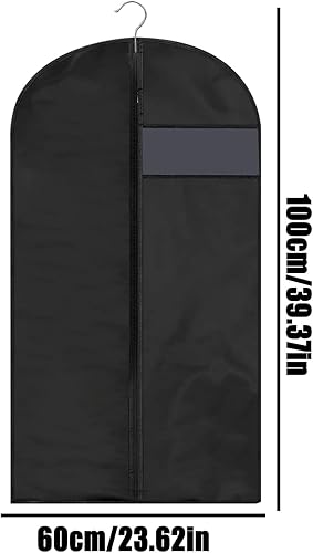 Sac de rangement pour vêtements, housse de rangement pour manteaux, sac de voyage avec fermeture éclair sur toute la longueur et protection respirante pour vestes, pulls et vêtements formels, 1 pièce - Nail Gallerys