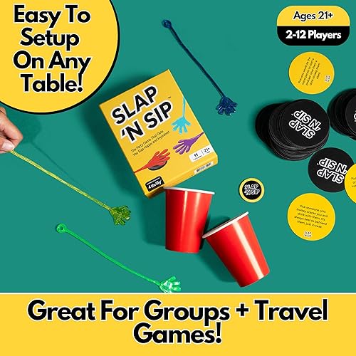 Slap N Sip - Le jeu Viral Sticky Hand – Jeu amusant pour adultes pour les fêtes - Nail Gallerys