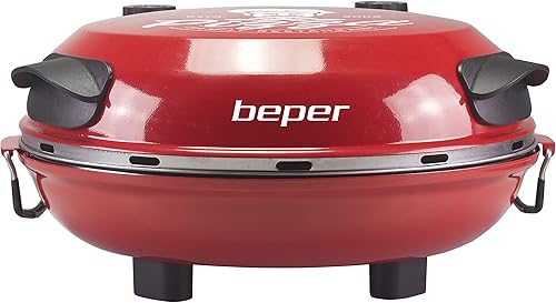 BEPER P101CUD300 Four à Pizza avec Plaque Réfractaire Amovible - Four à Pizza Electrique avec 5 Modes de Fonctionnement et Minuteur - Nail Gallerys