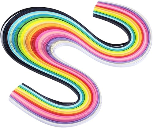 ANKROYU 160 Bandes de Papier Quilling, 26 Couleurs de Papier Quilling Artisanat Origami, Ensemble de Bandes de Quilling en Papier, pour Les Crats de Papier Quilling Arts Cartes - Nail Gallerys