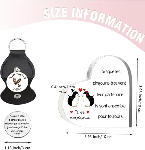 Idee Cadeau Homme,Cadeau Saint Valentin Homme Femme Cadeau Couple Amour Acrylique Gaufrée Cadeau Anniversaire Homme Cadeau Anniversaire Mariage Cadeau pour Son Copain Cadeau Copine Cadeau Anniversaire - Nail Gallerys