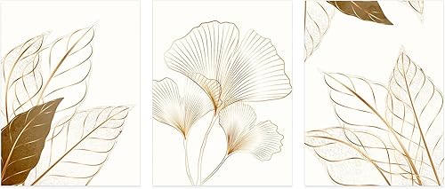 Lumalea Lot de 3 Affiches/Posters Triptyque - Fleurs 3617681422822 - Bordure Blanche - 3 Affiches - 40x50 cm (Cadres Non fournis) - Nail Gallerys