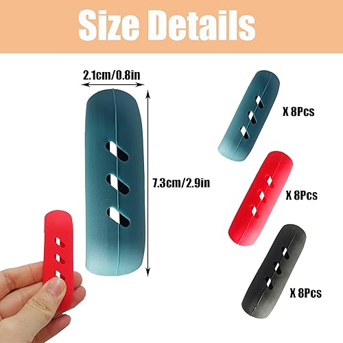 ZAHD 12 Paires Poignées de Casserole de Protection Thermique en Silicone Mini Porte-poignée en Silicone Gants Poignées de Casserole en Silicone Pot Résistant à la Chaleur pour la Cuisine à Domicile - Nail Gallerys