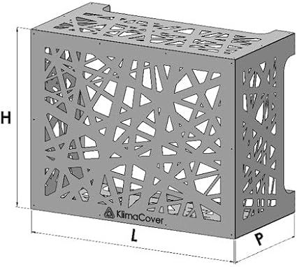 Cache moteur climatiseur extérieur Klima Cover Glam blanc l96 x p52 x h82 - Nail Gallerys