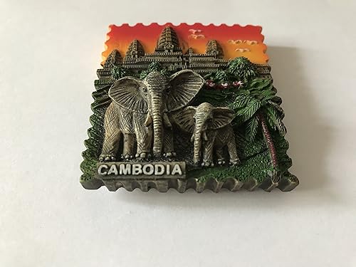 Wedaredai Cambodge 3d Aimant de réfrigérateur, Tourist souvenirs, aimant de réfrigérateur, maison et décoration de cuisine, cadeau de promotion - Nail Gallerys