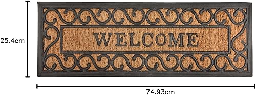 Esschert Design de rb169 en Caoutchouc et Coco Welcome Paillasson - Nail Gallerys