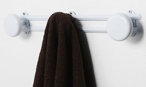 EVIDECO Porte-manteau mural 3 crochets Blanc - Nail Gallerys