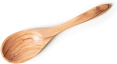 Berard 22772, Cuillère Terra en bois d’olivier et fait main, idéale pour servir vos plats - 33 cm. - Nail Gallerys