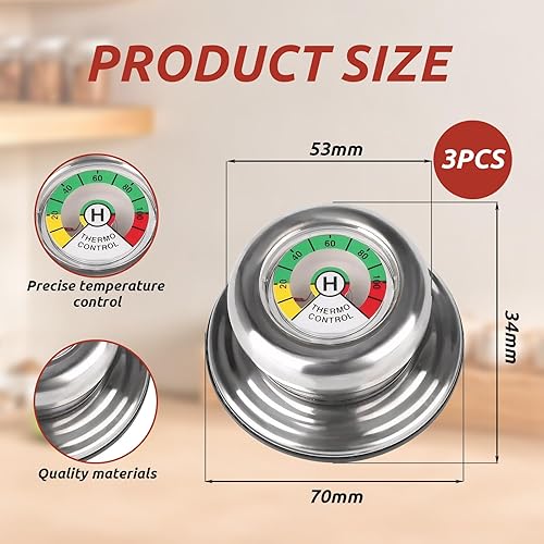 3 Pièces Poignée Couvercle Casserole, Pour AMC Boutons de Couvercle Poele, Compatible Avec les Ustensiles de Cuisine à Filetage de 5 mm - Nail Gallerys