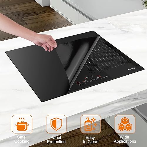 POFIBO Protection Plaque Induction - 40x60cm Couvre Plaque de Cuisson Induction Grande Protecteur d'induction en Silicone Magnétique Protège Plaque Induction, Tapis Protection Plaque Induction - Nail Gallerys