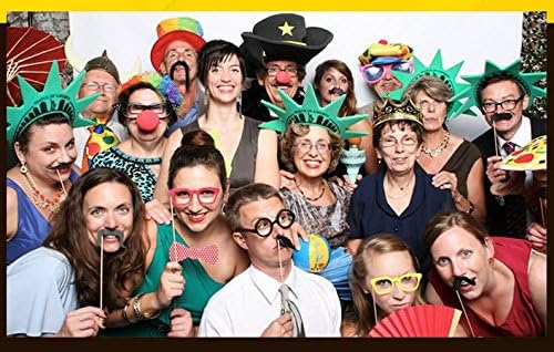 Veewon 30e fête d'anniversaire Party Booth Props Unisexe Funny 36pcs DIY Kit Convient pour His Or Hers 30ème Anniversaire Celebration Propulsion de Photobooth - Nail Gallerys