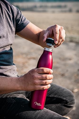 Milu Couvercle de rechange pour bouteille d'eau 350 ml, 500 ml, 750 ml, 1 l, 1,5 l - Pièce de rechange pour bouteille isotherme - Anti-fuite - Sans BPA (couvercle de rechange) - Nail Gallerys