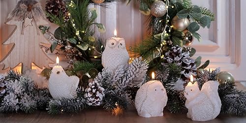 Dekohelden24 Bougie en forme d'ange blanc avec détails argentés et paillettes - Dimensions (L x l x H) : env. 5 x 10 x 15 cm - Nail Gallerys