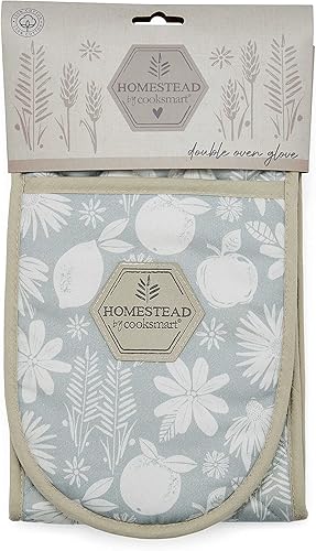 Cooksmart Gants de Cuisine Doubles résistants à la Chaleur | Gants de Cuisine résistants à la Chaleur | Manique Moderne pour la Cuisine à la Maison | Protection maximale Contre la Chaleur – Motif - Nail Gallerys