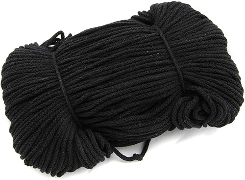 nts Nähtechnik Cordon en coton 100 m / 4 mm de large en coton avec noyau en polyester (blanc, 4) - Nail Gallerys