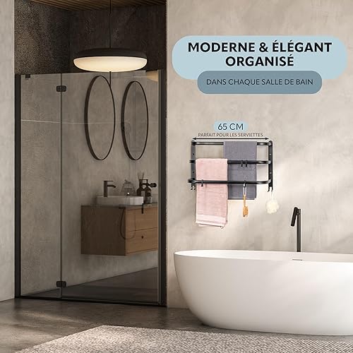 bremermann Porte-Serviettes Mural à 3 Niveaux (Blanc) - Nail Gallerys