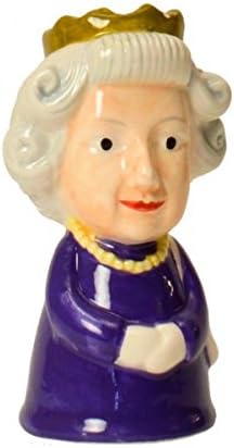 trendaffe ® Lot de 2 salières et poivriers britanniques Queen et Corgi en céramique - Nail Gallerys