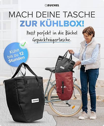Büchel Sac isotherme de 20 l - Garde au frais jusqu'à 12 h et convient pour garder au chaud - Sac isotherme pour courses, pique-nique, surgelés et bouteilles - Sac isotherme facile à nettoyer avec - Nail Gallerys