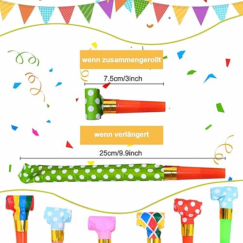 Peysaitr Souffleur de fête pour enfants, Nouvel An, bruyant, sifflet, pour obtention du diplôme, anniversaire, mariage, fête de Noël - Nail Gallerys