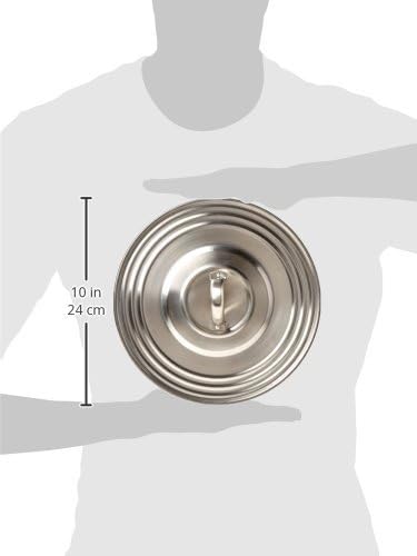 Ibili 714323 Couvercle Multiusage Professionel, INOX, Argent, 24 x 24 x 5 cm - Nail Gallerys