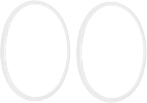 Humanitypd Lot de 2 joints d'étanchéité en caoutchouc pour autocuiseurs de 28 cm de diamètre intérieur, blanc transparent - Nail Gallerys