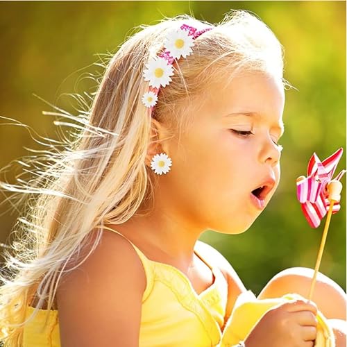 BOBOZHONG Daisy Flower,40 pièces Fleur de Marguerites en Résine Mini Marguerite Fleur Marguerite Mini Marguerites décoratives en résine, Breloques pour Bricolage,Artisanat,fête,4 Tailles - Nail Gallerys