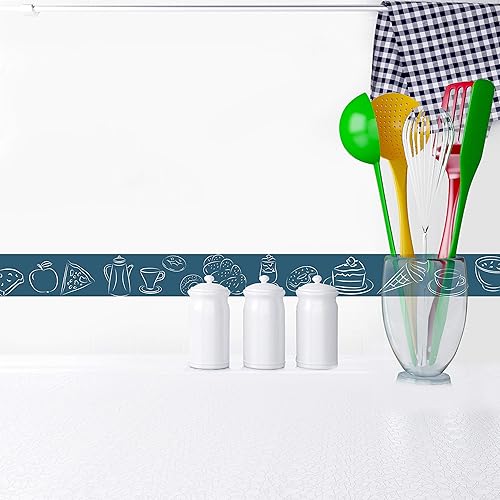 Frise adhésive 5x300cm - PETIT DEJ AZUR - Nail Gallerys