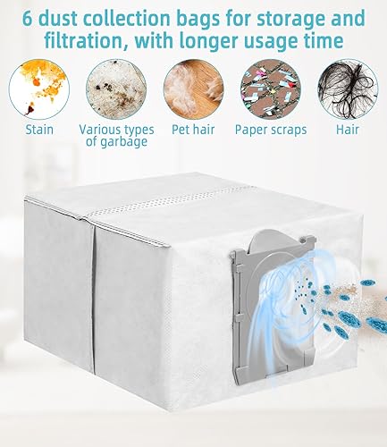 24 Kit Pièces d'rechange Compatible pour ECOVACS DEEBOT T50 Max / T50 Pro / T50 Omni / T50 Pro Omni / T50 Max Pro,4 Filtres,6 Brosses latérales,6 Sacs à Poussière,6 Chiffons,1 Brosse Principale - Nail Gallerys