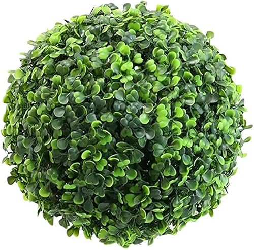 Boules topiaires artificielles vertes de 27 cm pour l'extérieur, boules de buis décoratives réalistes à suspendre - Nail Gallerys