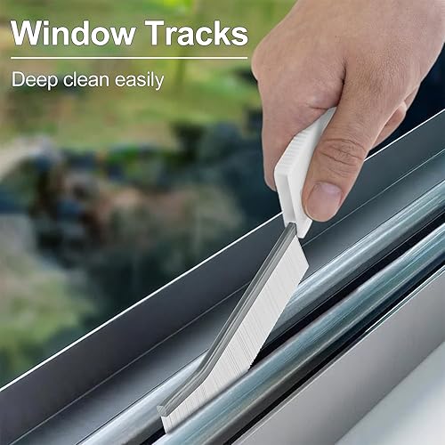 Brosse Joint carrelage, Brosse à Joint pour Nettoyage à Domicile, Multi-usages pour Salle de Bain, Voiture, Rails de fenêtres, éviers, Nettoyage en Profondeur des Coins, Bords et Interstices - Nail Gallerys