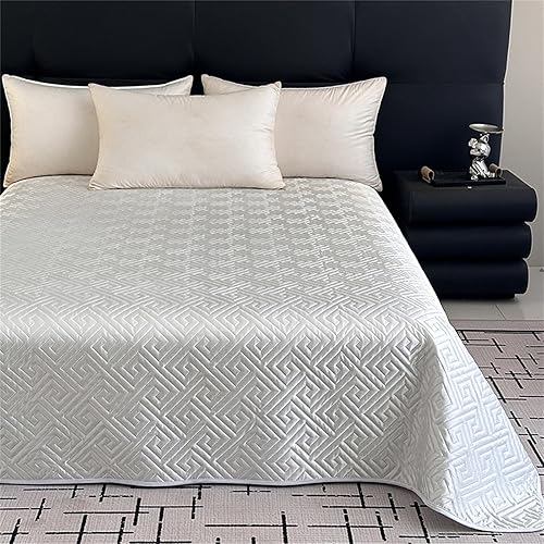 Highdi Satin Couvre Lit, Matelassé Dessus de Lit Jeté De Canapé Confort et Douceur, Microfibre Plaid Canape, Lavable Couvertures pour Salon, Chambre à Coucher (Rouge,229x229cm) - Nail Gallerys