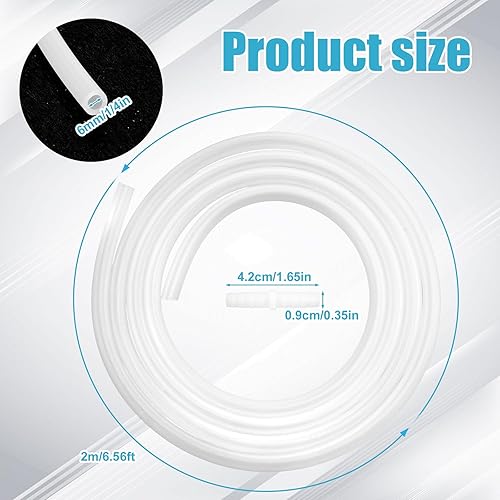 Rallonge de Tuyau de Vidange pour Machine à Glaçons Nugget & Opal, Tube en Silicone Adapté à la Machine à Glaçons avec Tuyaux de 6 mm - Nail Gallerys