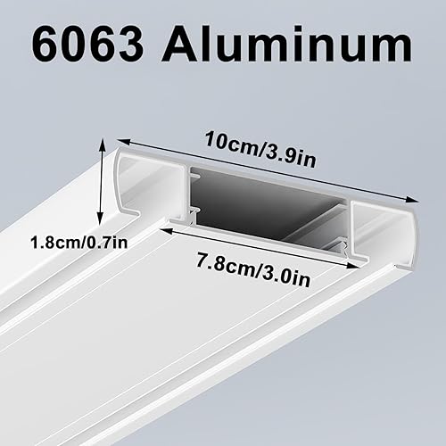 WATAOW Rail De Rideau De Plafond Tringle À Rideau Double Tringle Rideau Occultante Facile À Installer Silencieuse Salon Chambre Séparateur De Pièce Double Rail(Black,360cm/11.8ft(3 * 120)) - Nail Gallerys