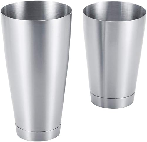 Boston Shaker Robuste En Acier Inoxydable Cocktail Cup Shaker Bar Maison Cuisine Outil(argent) - Nail Gallerys