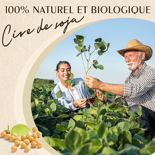 Cire de Soja pour Bougies 5kg, Cire Végétale Naturelle à Fondre pour la Création et Fabrication de Bougies Maison, 100% Écologique - Nail Gallerys