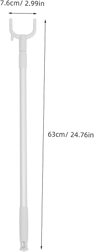 ULTECHNOVO Tringle à vêtements télescopique Crochet pour Cintre Manche télescopique Les vêtements atteignent Le Poteau Tige de Linge mât de Garde-Robe de portée Robuste Plastique - Nail Gallerys