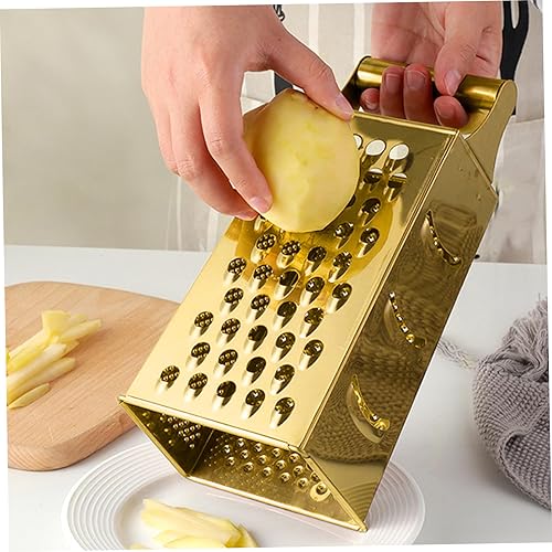 DAGLLGEW Rougère de Fromage en Acier Inoxydable Slicer Box Brater avec 4 côtés 9,3 Pouces Hauteur Végétable Slicker avec poignée grappes Portables pour Cuisine Parmesan Légumes au Fromage - Nail Gallerys