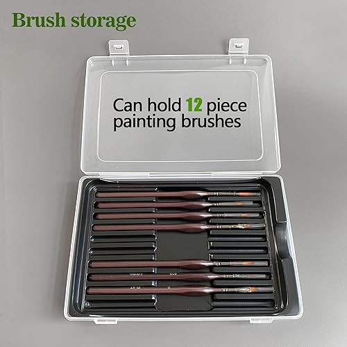 Palette humide Kreapa pour peinture acrylique, porte-pinceaux et palettes sèches. 50 papiers spéciaux et 2 éponges grises pour maquettes de peinture - Nail Gallerys